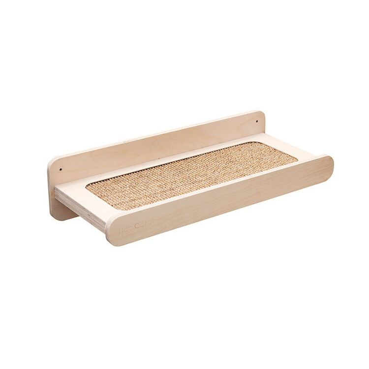 Modular Cat Wall Shelf with Replaceable Sisal Scratcher