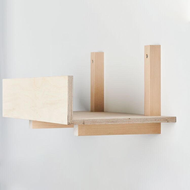 Straight Edge Cat Wall Shelf