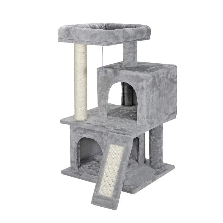 Multi-Level Cat Tree with Enlarged Base Condo