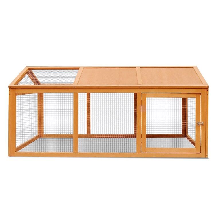 Wooden Chicken Coop and Rabbit Hutch Outdoor Enclosure