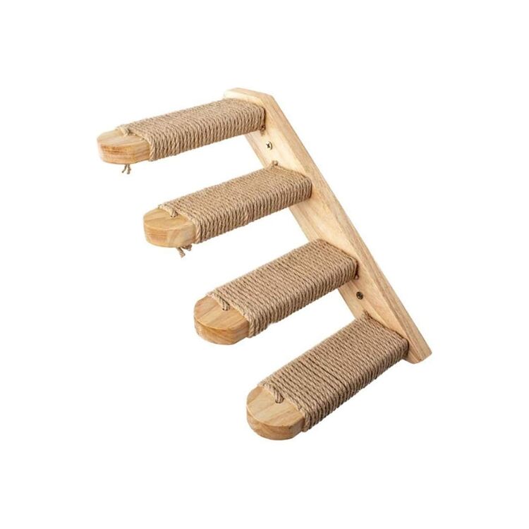 Cat Wall Ladder And Scratcher Plywood 41×7×7cm