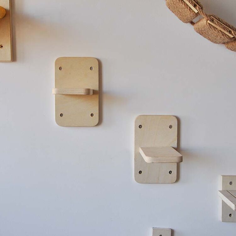 Modern Cat Climbing Shelves Plywood 12×19×19cm