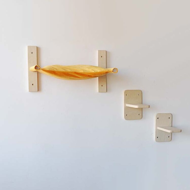 Modern Cat Climbing Shelves Plywood 12×19×19cm - Image 3