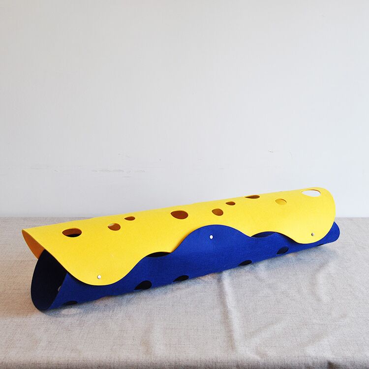 Foldable Felt Cat Tunnel with Peek Holes